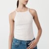 ST. AGNI Square Tank - White | Singlets